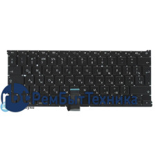 Клавиатура для ноутбука Apple A1369 2011+ черная с подсветкой, большой ENTER Клавиатура для ноутбука Apple A1369 2011+ черная с подсветкой, большой ENTER
