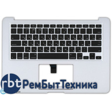 Клавиатура для ноутбука Apple A1369 2010+ черная без подсветки плоский ENTER топ-панель