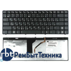 Клавиатура для ноутбука Asus UL30 K42 K43 X42 черная с подсветкой Клавиатура для ноутбука Asus UL30 K42 K43 X42 черная с подсветкой