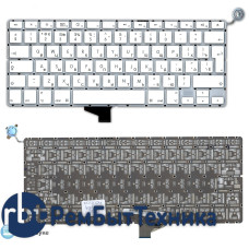 Клавиатура для ноутбука Apple A1342 белая 13,3" большой Enter