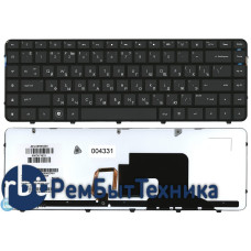 Клавиатура для ноутбука HP Pavilion dv6-3000 черная с подсветкой