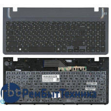 Клавиатура для ноутбука Samsung355V5C 350V5C NP355V5C NP355V5C-A01 BA75-04093C черная с серой рамкой