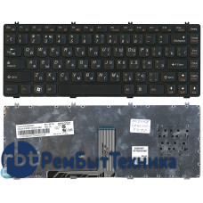 Клавиатура для ноутбука Lenovo Y470 черная рамка черная