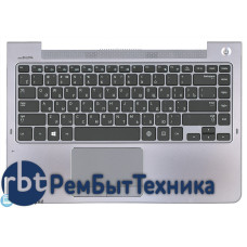 Клавиатура для ноутбука Samsung 535U4C NP535U4C 535U4C-S02 BA75-04038M кнопки черные, панель серая