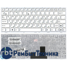 Клавиатура для ноутбука Asus EEE PC 1005HA 1008HA 1001HA 1001px белая с рамкой