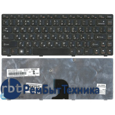 Клавиатура для ноутбука Lenovo IdeaPad G360 черная с черной рамкой