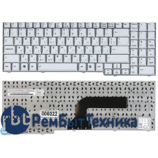Клавиатура для ноутбука Asus M50 M70 X70 X71 G50 серебристая
