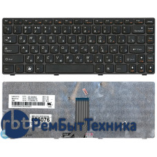Клавиатура для ноутбука IBM-Lenovo Z470 G470AH G470GH Z370 черная с темной рамкой