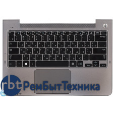 Клавиатура для ноутбука Samsung NP-535U3C 535U3C BA75-04055M черная топ-панель серебристая
