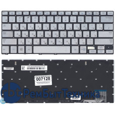 Клавиатура для ноутбука Samsung 740U3E NP740U3E серебристая