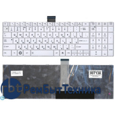 Клавиатура для ноутбука Toshiba Satellite C850 C855 C870 белая