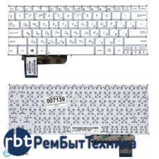 Клавиатура для ноутбука ASUS S201 S201E X201 X201E белая