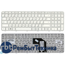 Клавиатура для ноутбука HP G6-2000 белая с белой рамкой
