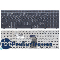 Клавиатура для ноутбука Lenovo G500 G700 черная с серой рамкой