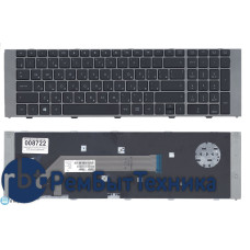 Клавиатура для ноутбука HP ProBook 4740S черная с серой рамкой