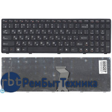 Клавиатура для ноутбука Lenovo Ideapad G580 G585 Z580 Z585 Z780 G780  черная с черной рамкой