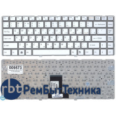 Клавиатура для ноутбука Sony Vaio VPC-EA белая без рамки