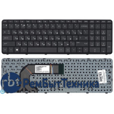 Клавиатура для ноутбука HP Pavilion 17 17-e черная с черной рамкой