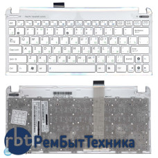 Клавиатура для ноутбука Asus Eee 1015 x101 белая с белой рамкой Клавиатура для ноутбука Asus Eee 1015 x101 белая с белой рамкой