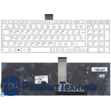 Клавиатура для ноутбука Toshiba Satellite C55 C55-A C55dt белая (с рамкой)