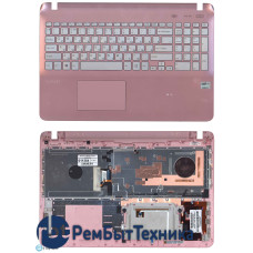 Клавиатура для ноутбука Sony FIT 15 SVF15 розовая топ-панель