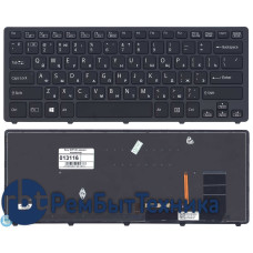 Клавиатура для ноутбука Sony SVF14N черная с подсветкой