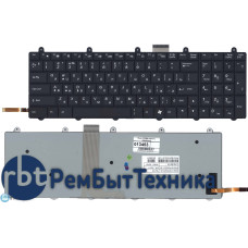 Клавиатура для ноутбука Clevo P170EM черная с подсветкой Клавиатура для ноутбука Clevo P170EM черная с подсветкой