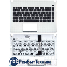 Клавиатура для ноутбука Asus X401U белая топ-панель