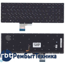 Клавиатура для ноутбука Lenovo Y50-70 черная с подсветкой