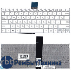Клавиатура для ноутбука Asus F200CA F200LA F200MA X200 белая, без рамки, плоский Enter