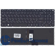 Клавиатура для ноутбука Acer Aspire E5-573 черная с подсветкой