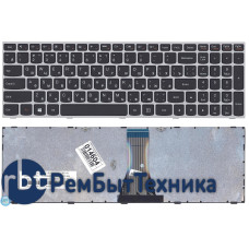 Клавиатура для ноутбука Lenovo IdeaPad G50-70 G50-30 черная с серой рамкой
