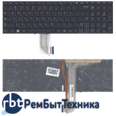 Клавиатура для ноутбука Samsung RF711 черная с подсветкой