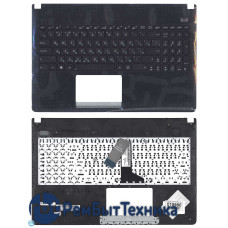 Клавиатура для ноутбука Asus X501A черная топ-панель