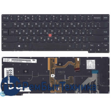 Клавиатура для ноутбука Lenovo ThinkPad X1 carbon Gen 2 2014 черная с подсветкой