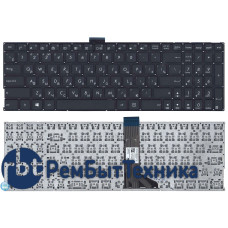 Клавиатура для ноутбука Asus K501, A501 черная с подсветкой