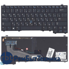 Клавиатура для ноутбука Dell latitude E5440 черная с указателем
