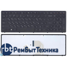 Клавиатура для ноутбука Lenovo IdeaPad Z500 черная c черной рамкой
