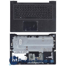 Клавиатура для ноутбука Lenovo IdeaPad S410, U430 черная с подсветкой топ-панель