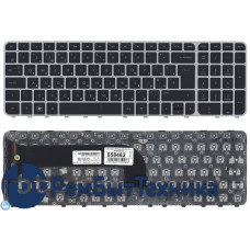 Клавиатура для ноутбука HP Pavilion M6-1000 Envy M6-1100 M6-1200 черная с серой рамкой