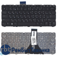 Клавиатура для ноутбука HP Probook 11 EE G1 черная без рамки (горизонтальный Enter)