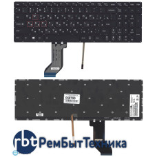 Клавиатура для ноутбука Lenovo IdeaPad Y700 Y700-15ISK черная без рамки с подсветкой