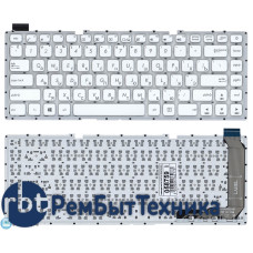 Клавиатура для ноутбука Asus X441 X441S X441SA белая без рамки
