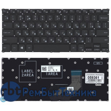 Клавиатура для ноутбука Dell Inspiron 11 3000 черная без рамки