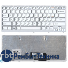Клавиатура для ноутбука Sony Vaio VPC-CW VPCCW белая c рамкой Клавиатура для ноутбука Sony Vaio VPC-CW VPCCW белая c рамкой