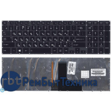 Клавиатура для ноутбука Toshiba Satellite P70  черная с подсветкой