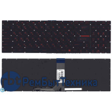 Клавиатура для ноутбука MSI GT72 GS60 GS70 GP62 GL72 GE72 черная с красной подсветкой