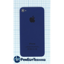 Задняя крышка для iPhone 4/4s (OEM) синяя