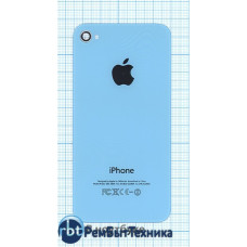 Задняя крышка для iPhone 4/4s (OEM) голубая