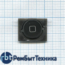 Кнопка HOME для Apple iPhone 4S черная